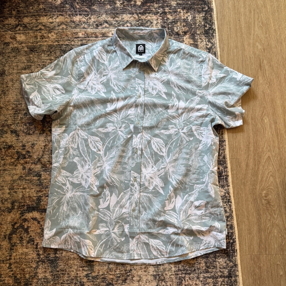Floral Green Men's Shirt - into the am